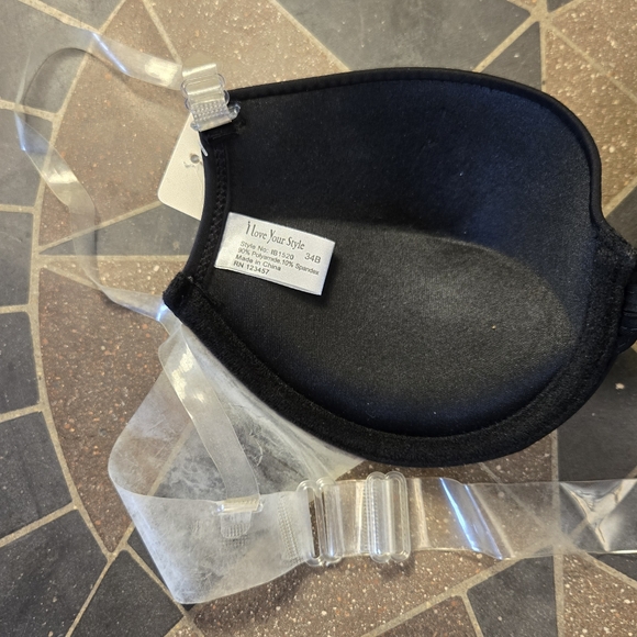 TWO 34B Convertible Hidden Back Gentle Push Up Bra - Picture 10 of 13